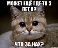 может ещё где то 5 лет а? что за нах?