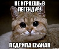 не играешь в легенду?! педрила ебаная