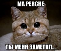 ma perche ты меня заметил...