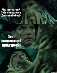 Что ты сказал? Тебе не нравится Джастин Бибер? Этот малолетний придурок?! 