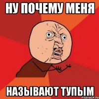 ну почему меня называют тупым