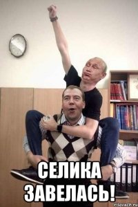  селика завелась!