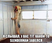  я слышал, у вас тут какой-то slenderman завелся