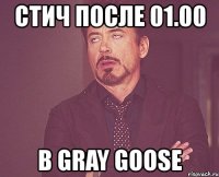 стич после 01.00 в gray goose