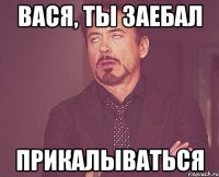 вася, ты заебал прикалываться