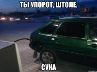 ты упорот, штоле, сука