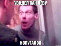 увидел сажневу испугался