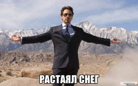  растаял снег