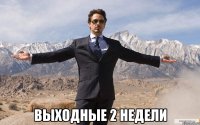  выходные 2 недели