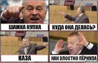 ШАМКА НУПКА КУДА ОНА ДЕЛАСЬ? КАЗА КАК ЗЛОСТНО ПЁРНУЛА