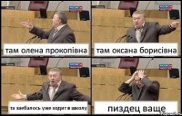 там олена прокопівна там оксана борисівна та заебалось уже ходит в школу пиздец ваще