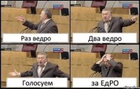 Раз ведро Два ведро Голосуем за ЕдРО