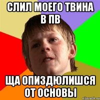 слил моего твина в пв ща опиздюлишся от основы