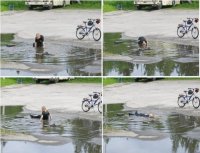 Очень даже неплохой водоем Можно поплавать Поплюхаться Зато куклу новую купила, Комикс фыв