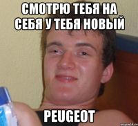 смотрю тебя на себя у тебя новый peugeot