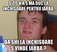 o zis k a s ma duc la inchisoare pentru iarba, da shi la inchisoare s vinde iarba ?