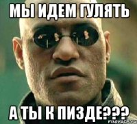 мы идем гулять а ты к пизде???