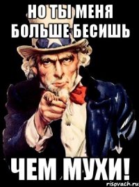 но ты меня больше бесишь чем мухи!