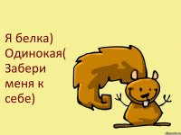 Я белка) Одинокая( Забери меня к себе)