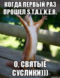 когда первый раз прошел s.t.a.l.k.e.r. о, святые суслики)))