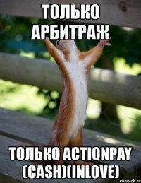 только арбитраж только actionpay (cash)(inlove)