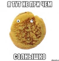 я тут не при чем солнышко