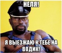 неля! я выезжаю к тебе на водик!