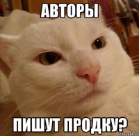 авторы пишут продку?