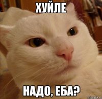 хуйле надо, еба?