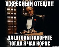 я крёсный отец!!! да штовы гаворите тогда я чак норис