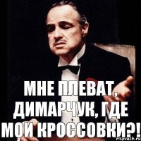 Мне плеват, димарчук, где мои кроссовки?!