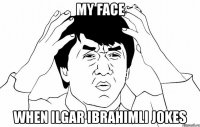 my face when ilgar ibrahimli jokes