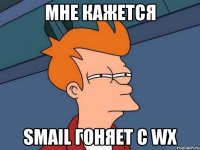 мне кажется smail гоняет с wx