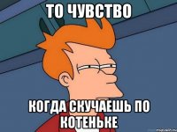 то чувство когда скучаешь по котеньке