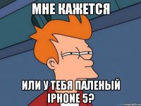 мне кажется или у тебя паленый iphone 5?