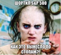 шортил s&p 500 как это вынесло по стопам?!