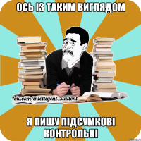 ось із таким виглядом я пишу підсумкові контрольні