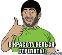  в красоту нельзя стрелять!