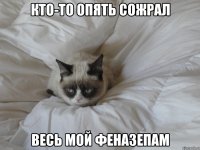 кто-то опять сожрал весь мой феназепам