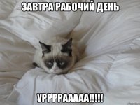 завтра рабочий день уррррааааа!!!