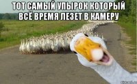 тот самый упырок который всё время лезет в камеру 