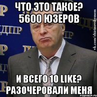 что это такое? 5600 юзеров и всего 10 like? разочеровали меня