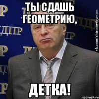 ты сдашь геометрию, детка!