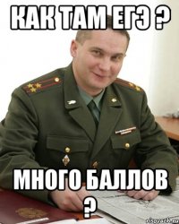 как там егэ ? много баллов ?