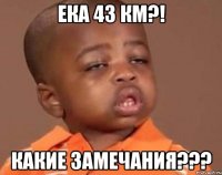 ека 43 км?! какие замечания???