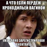 а что если пердёж крокодильей вагиной уже давно зарегистрирован вконтакте