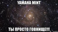 yamaha mint ты просто говнище!!!