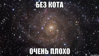 без кота очень плохо