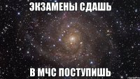 экзамены сдашь в мчс поступишь