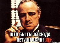  шел бы ты отсюда петушросян!